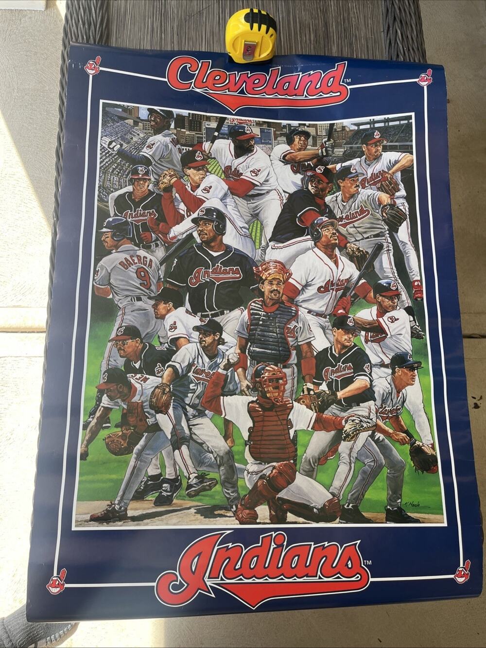 Cleveland Indians 1990sPOSTER - Kenny Lofton, Vizquel, Belle. 34x24